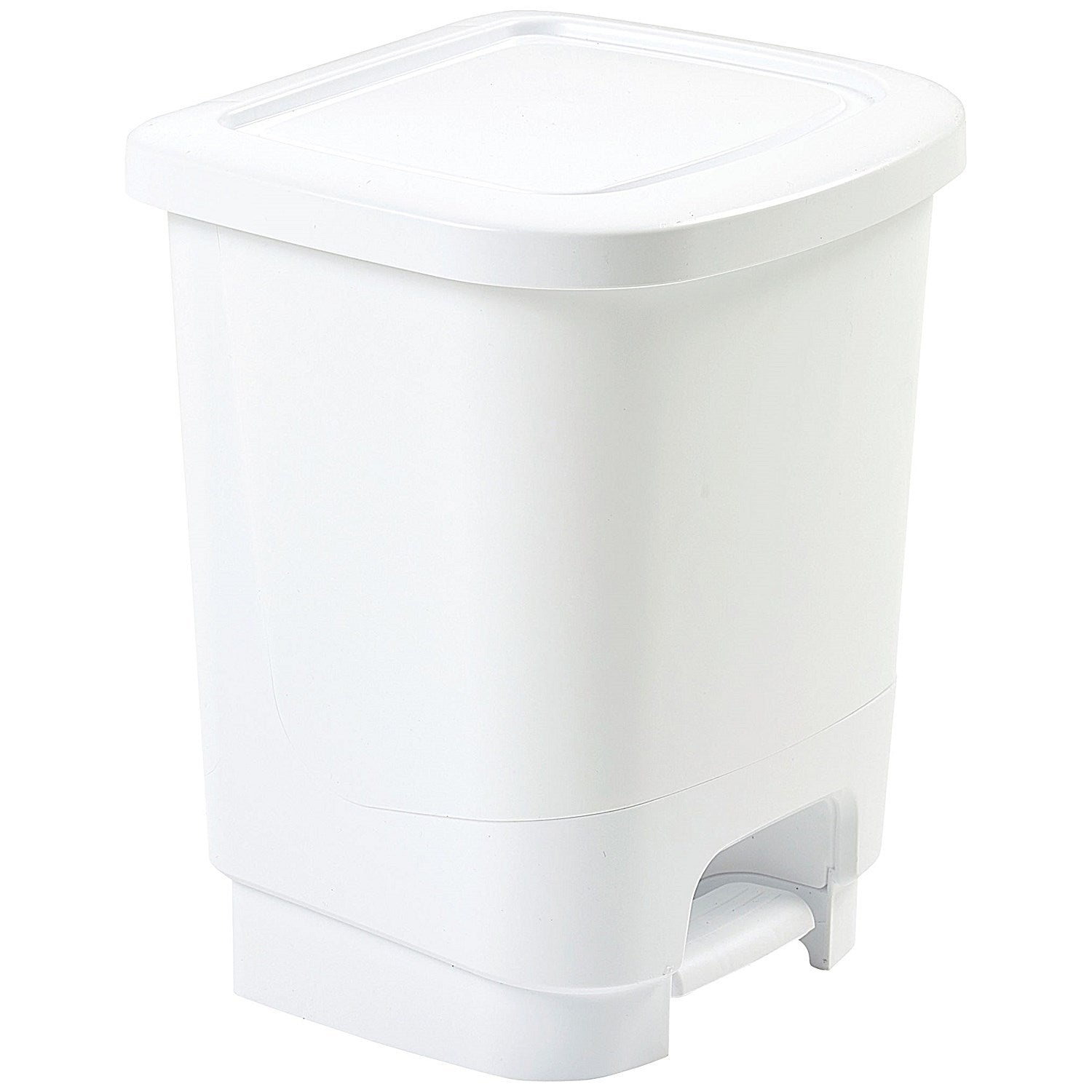 Whitefurze Pedal Bin, 8 Litre, White