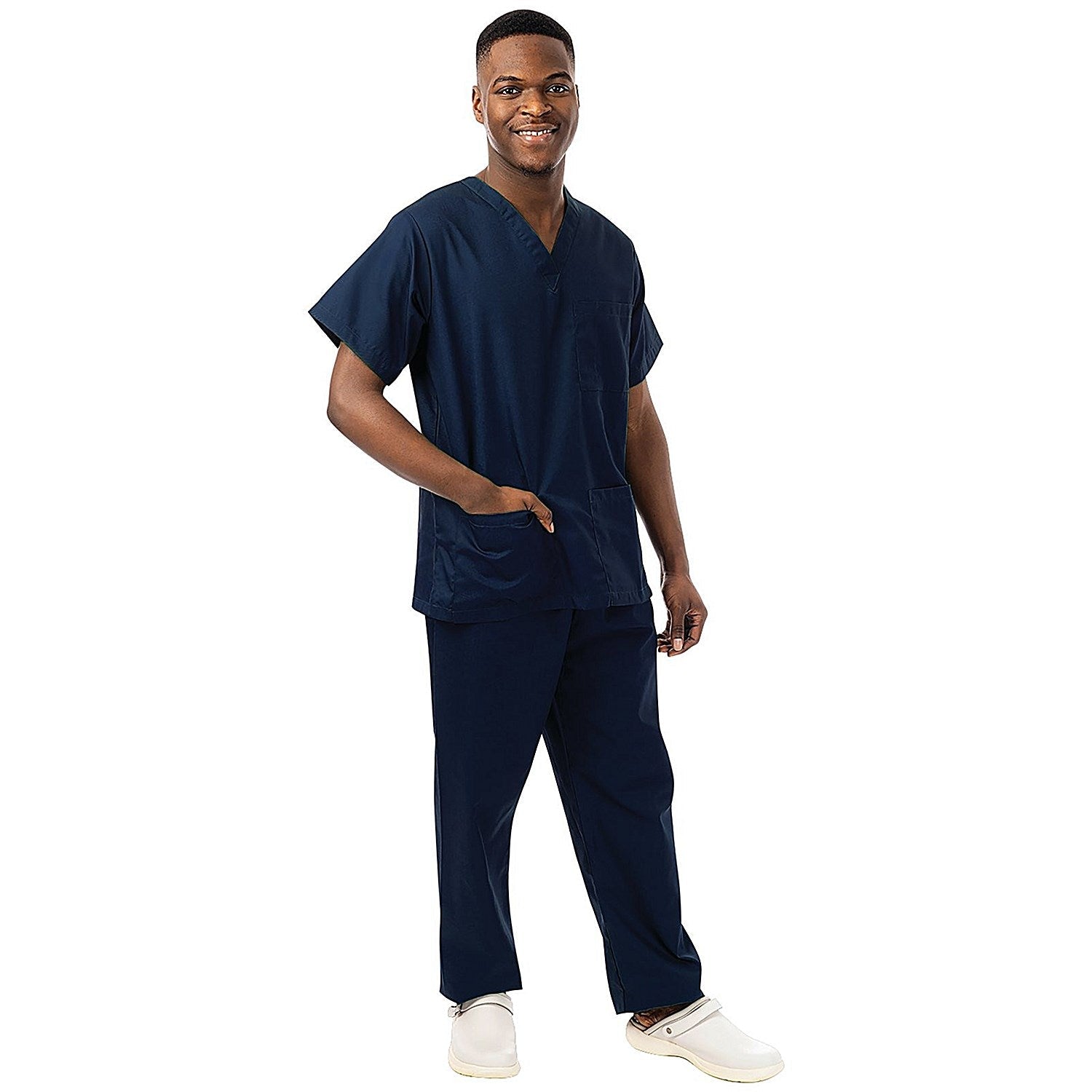 434NPH Unisex Smart Scrub Top, Navy, Size XL Easy2Order : WIS00296