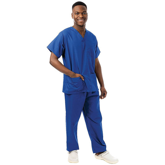 434NPH Unisex Smart Scrub Top, Royal Blue, Size 3XL Easy2Order : WIS00356