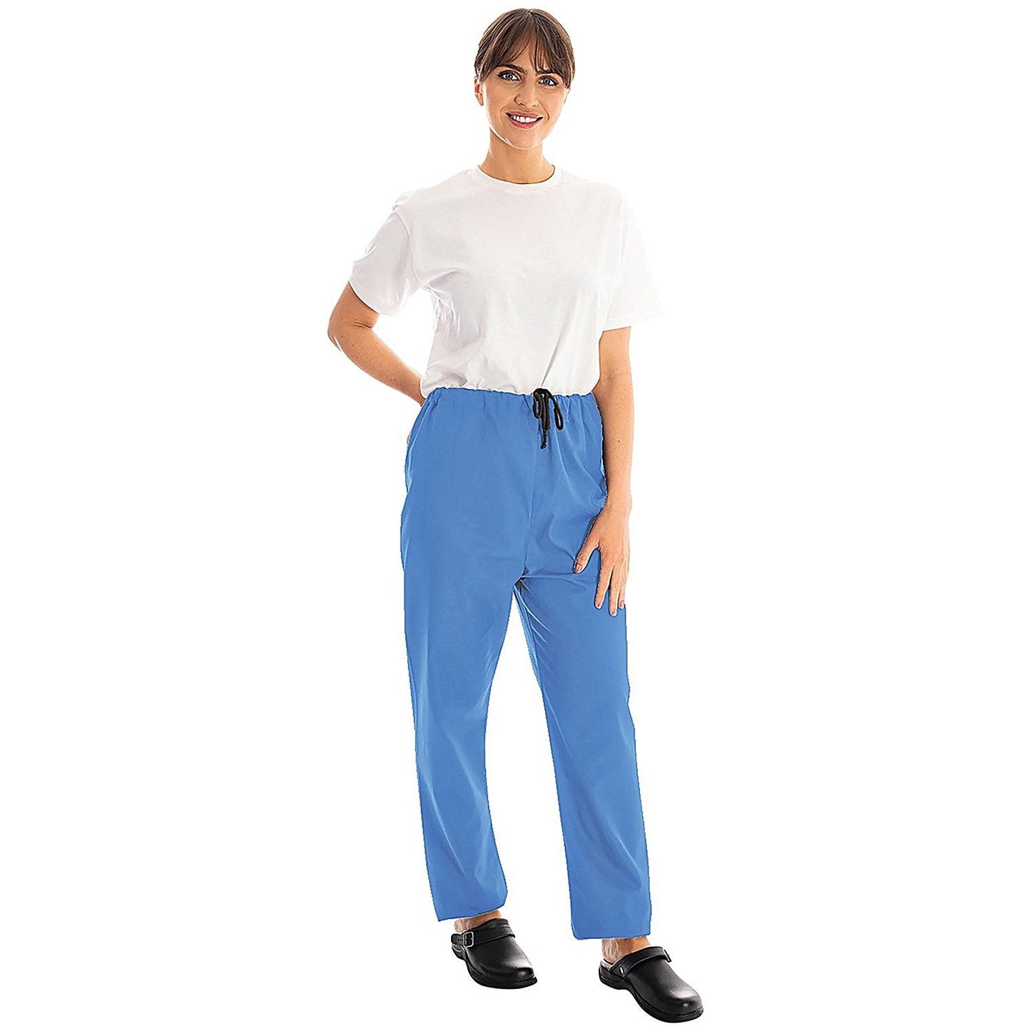 434TR Unisex Smart Scrub Trousers, Hospital Blue, Size Large