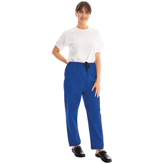 434TR Unisex Smart Scrub Trousers, Royal Blue, Size XS