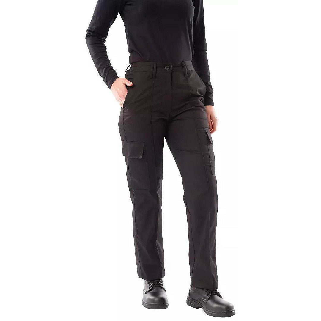 Work in Style Ladies Cargo Trousers, Black, 26 Easy2Order : WIS01163