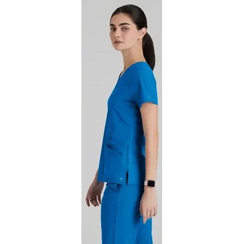 Barco One Pulse Scrub Top, Royal Blue, 2XL Easy2Order : WIS01806