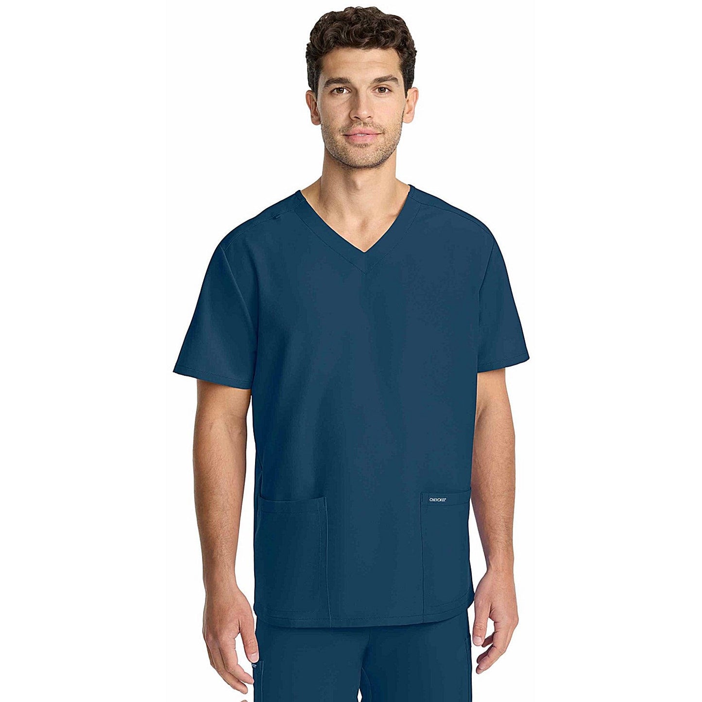 Cherokee Originals Ultra Female V-neck Scrub Top, Caribbean Blue, Large