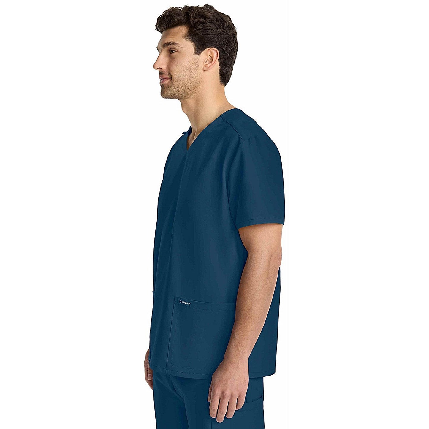 Cherokee Originals Ultra Female V-neck Scrub Top, Caribbean Blue, Large