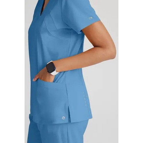 Barco One Racer Scrub Top, Ceil Blue, 2XS Easy2Order : WIS04029