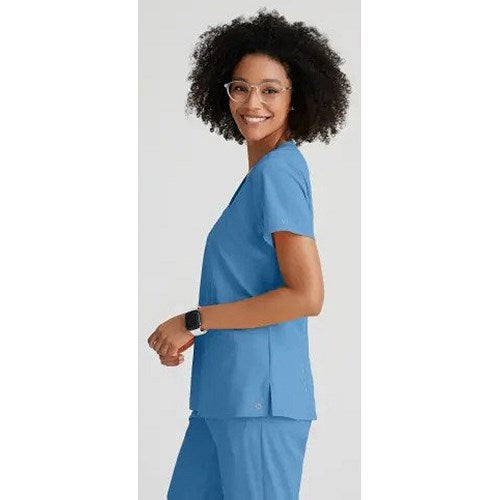Barco One Racer Scrub Top, Ceil Blue, 2XL