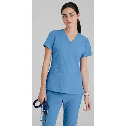 Barco One Pulse Scrub Top, Ceil Blue, 3XL