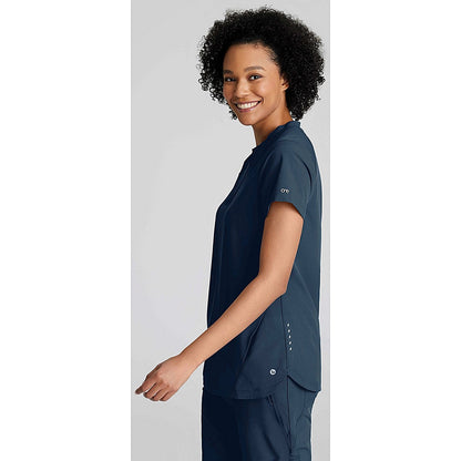Barco One Flux Scrub Top, Steel Grey, 4XL