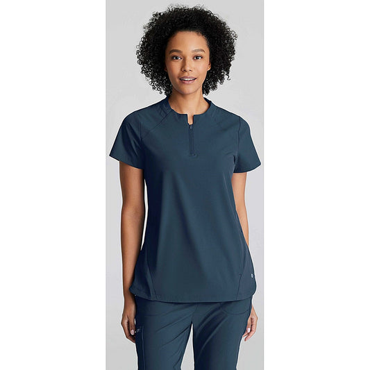 Barco One Flux Scrub Top, Steel Grey, 5XL