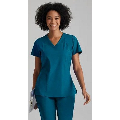 Barco One Racer Scrub Top, Bahama Blue, Medium