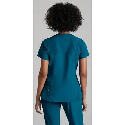Barco One Racer Scrub Top, Bahama Blue, Medium
