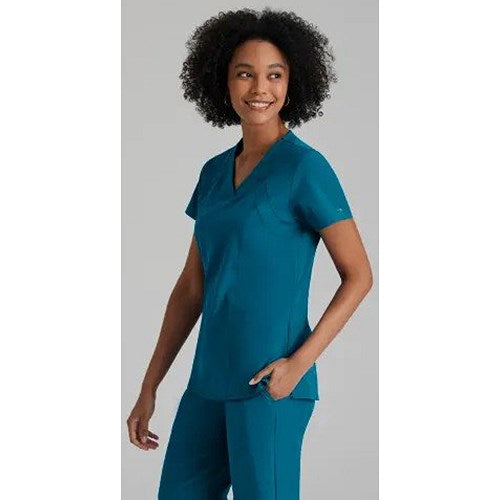 Barco One Racer Scrub Top, Bahama Blue, Medium Easy2Order : WIS06723