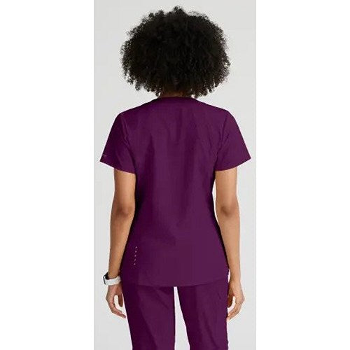 Barco One Racer Scrub Top, Wine Red, 5XL