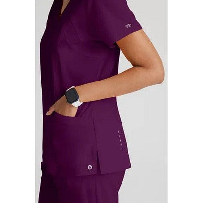 Barco One Racer Scrub Top, Wine Red, 5XL Easy2Order : WIS06789