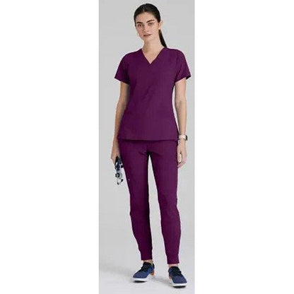 Barco One Pulse Scrub Top, Wine Red, 2XS