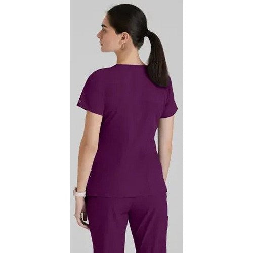 Barco One Pulse Scrub Top, Wine Red, Medium