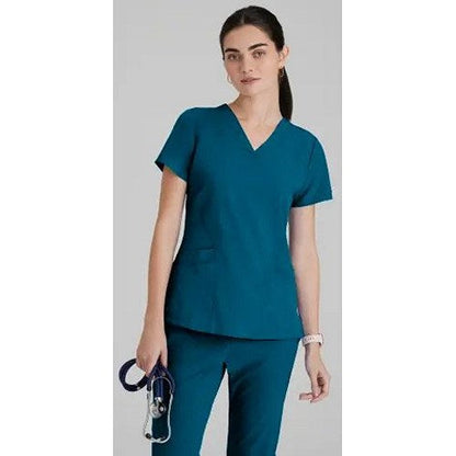 Barco One Pulse Scrub Top, Bahama Blue, 5XL