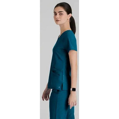 Barco One Pulse Scrub Top, Bahama Blue, 5XL