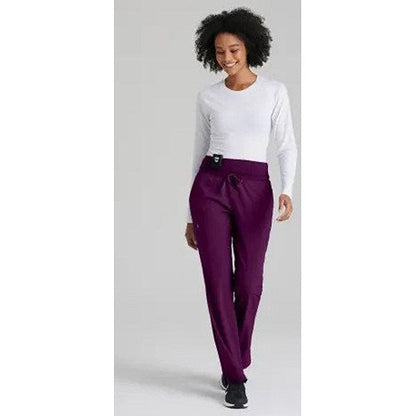 Barco One Stride Scrub Trousers, Wine Red, XL, Regular Leg