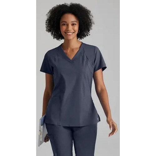 Barco One Racer Scrub Top, Steel Grey, Small