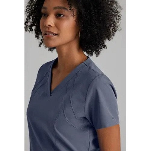 Barco One Racer Scrub Top, Steel Grey, Small