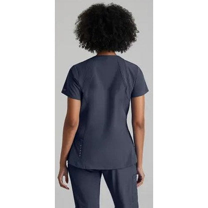 Barco One Racer Scrub Top, Steel Grey, Small