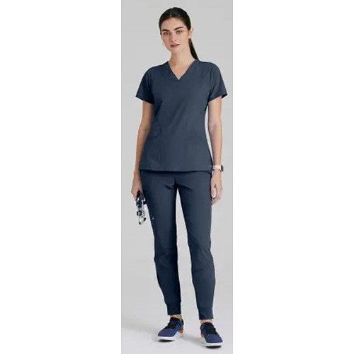 Barco One Pulse Scrub Top, Steel Grey, Small