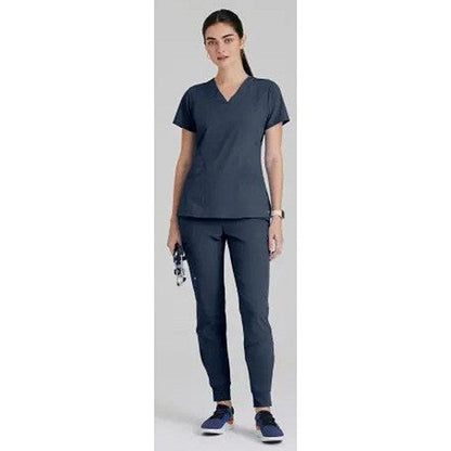 Barco One Pulse Scrub Top, Steel Grey, Small
