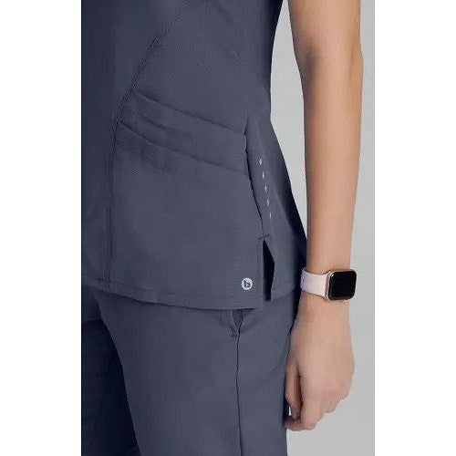 Barco One Pulse Scrub Top, Steel Grey, 2XL