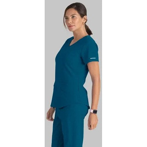 Skechers SK101 Breeze Female Scrub Top, Bahama, Size XL