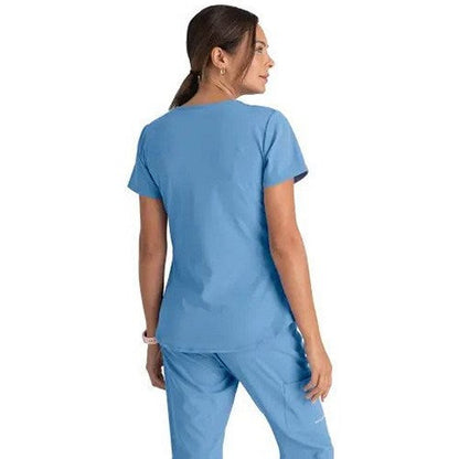 Skechers SK101 Breeze Female Scrub Top, Ceil, Size XL