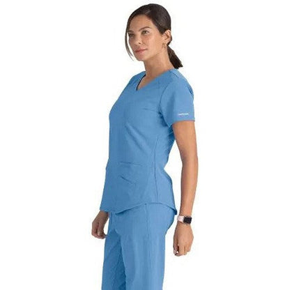 Skechers SK101 Breeze Female Scrub Top, Ceil, Size XL