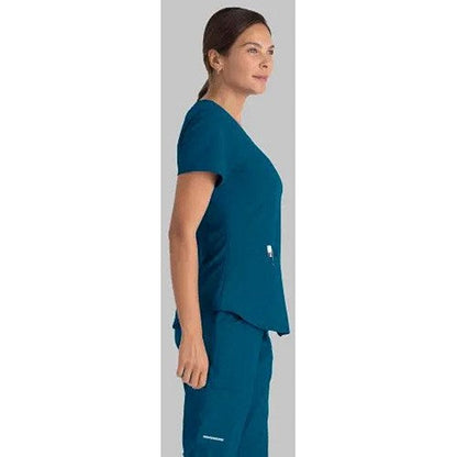 Skechers SK101 Breeze Female Scrub Top, Bahama, Size 2XL
