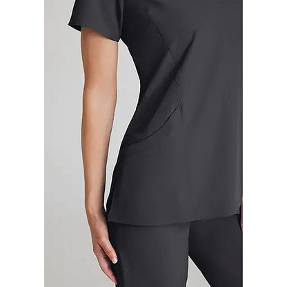 Skechers Female V Neck Scrub Top, Pewter, XL