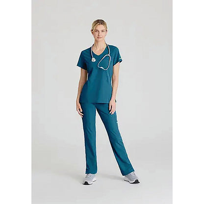 Skechers Female V Neck Scrub Top, Bahama, XL