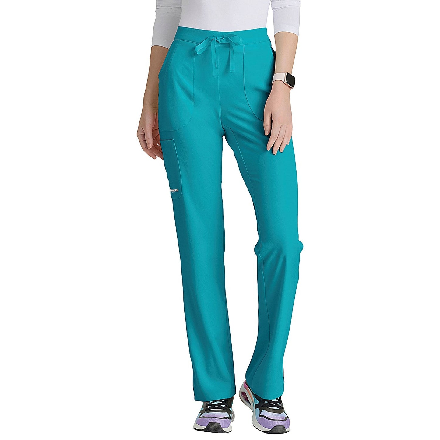 Skechers Female Reliance Mid-Rise Trousers, Teal Blue, Medium