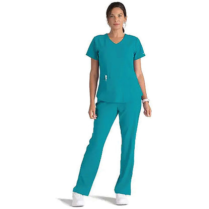 Skechers Female Reliance Mid-Rise Trousers, Teal Blue, Medium Easy2Order : WIS11753