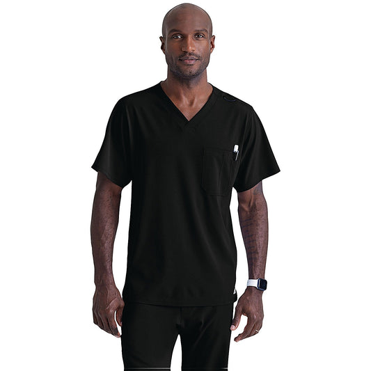 Skechers Unisex V Neck Scrub Top, Black, XL Easy2Order : WIS12413