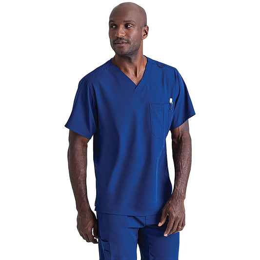 Skechers Unisex V Neck Scrub Top, Navy, Medium Easy2Order : WIS12446