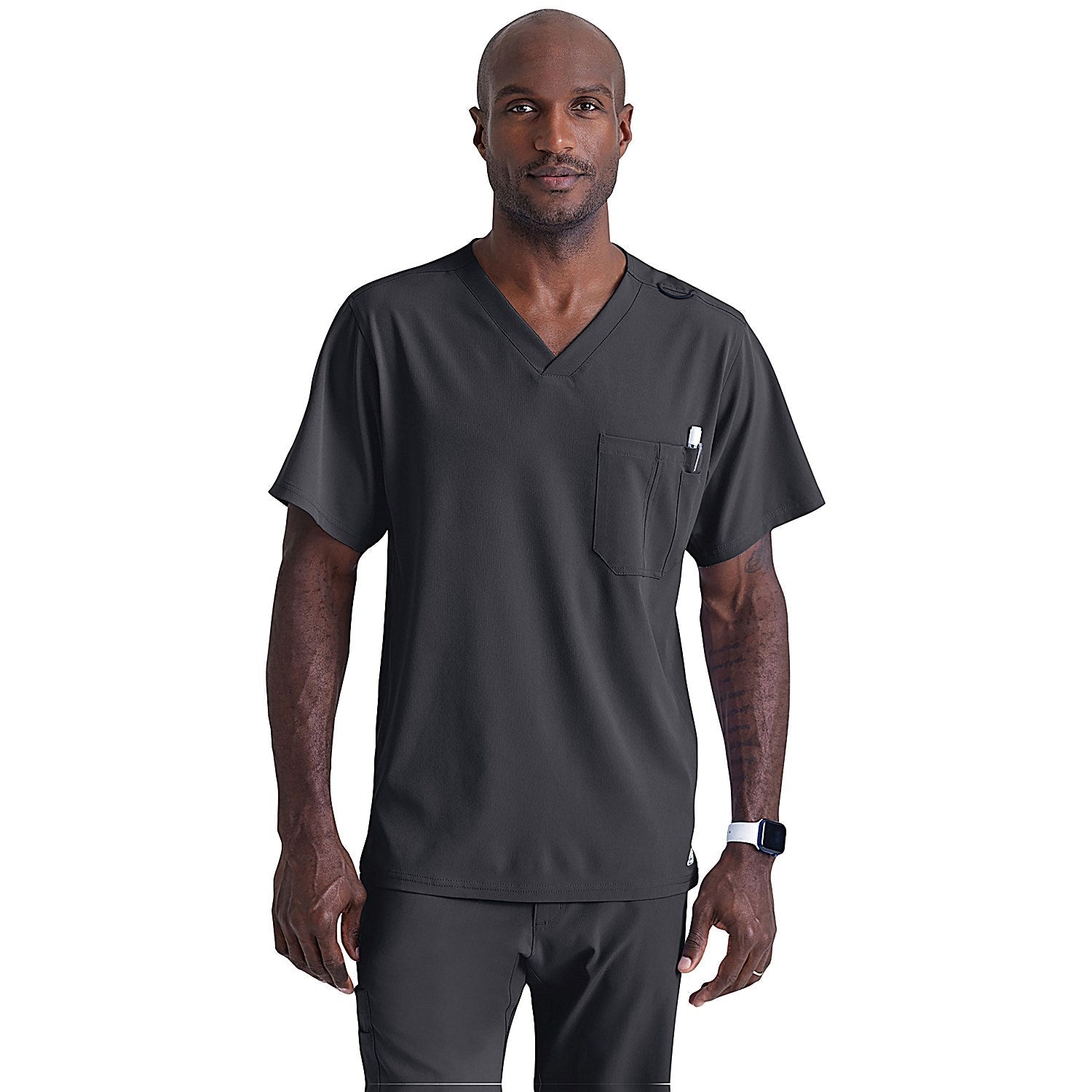 Skechers Unisex V Neck Scrub Top, Pewter, 3XL Easy2Order : WIS12467