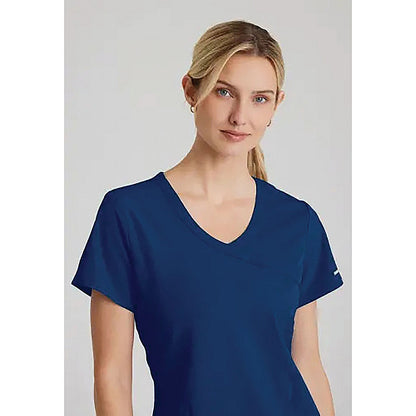 Skechers Female V Neck Scrub Top, Navy, 4XL