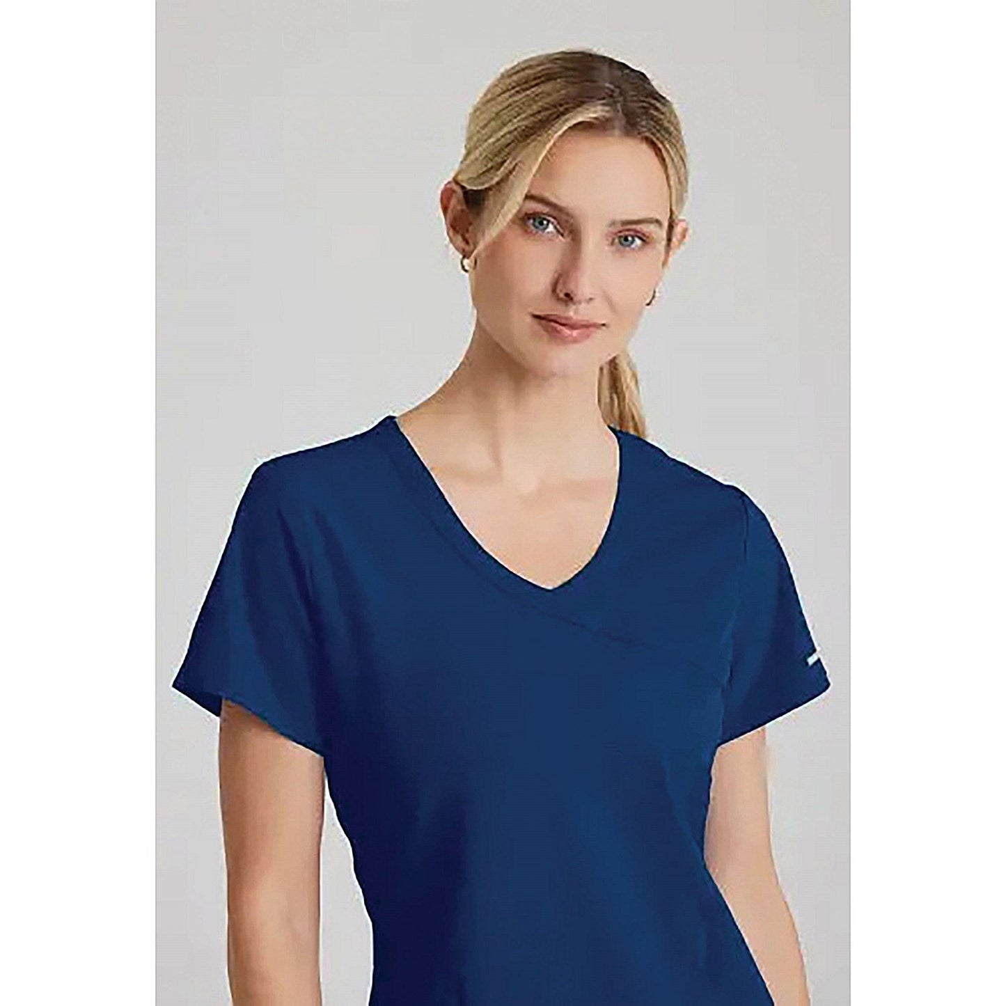 Skechers Female V Neck Scrub Top, Navy, 5XL