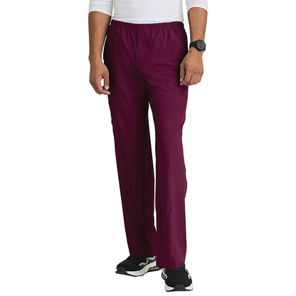 Skechers Unisex Drawcord Scrub Trousers, Wine, Small