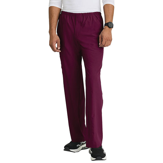 Skechers Unisex Drawcord Scrub Trousers, Wine, Small