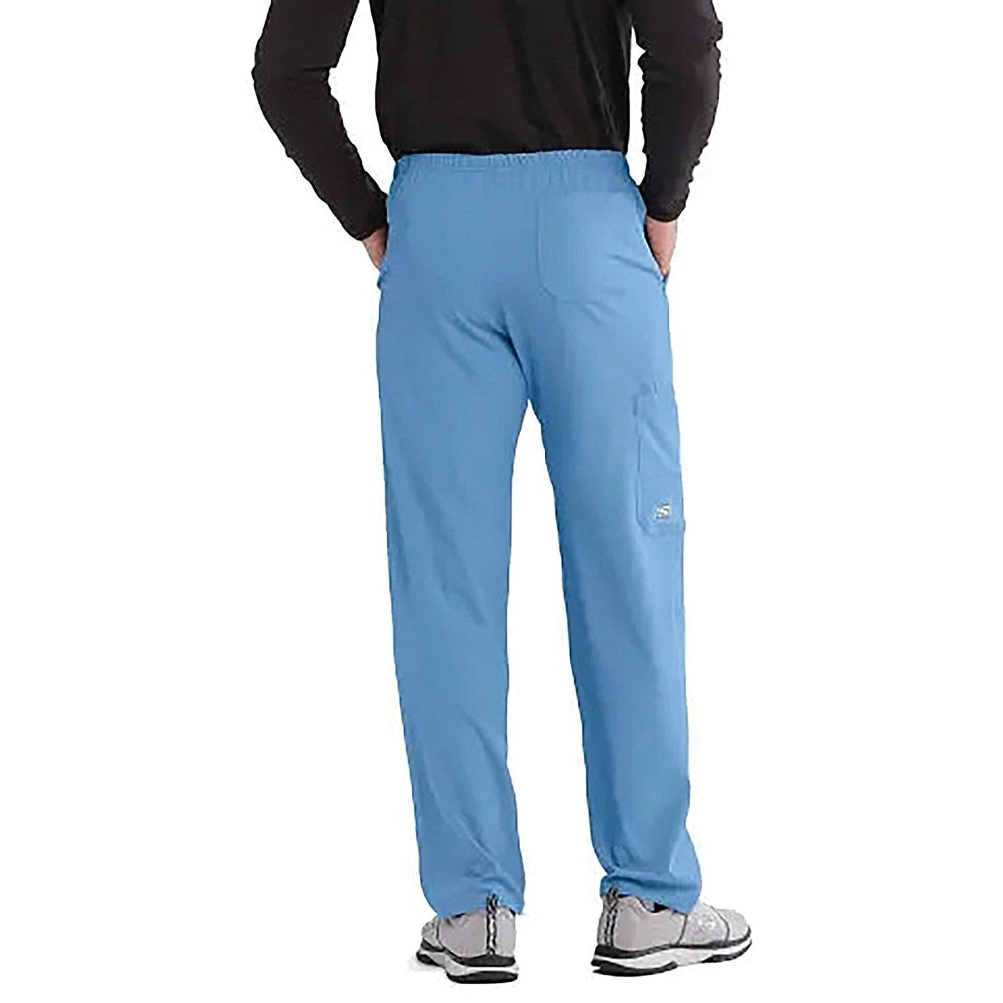 Skechers Unisex Drawcord Scrub Trousers, Ceil Blue, 4XL