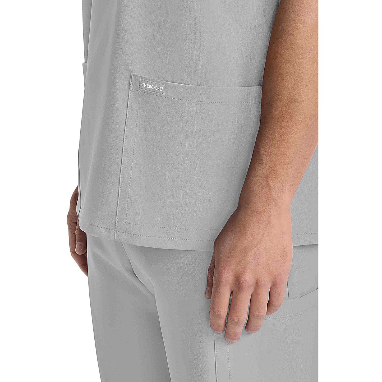 Cherokee Originals Ultra Female V-neck Scrub Top, Grey, Small