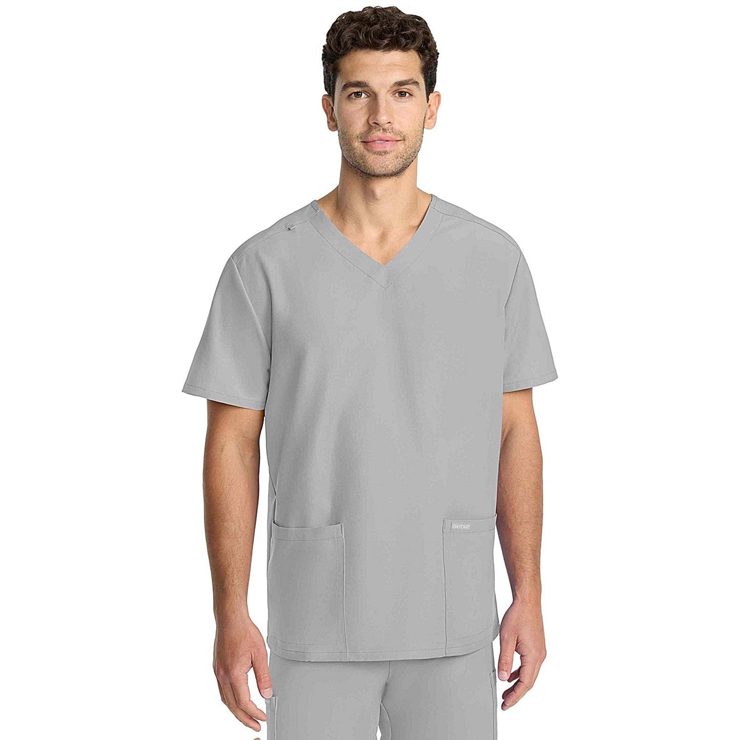 Cherokee Originals Ultra Female V-neck Scrub Top, Grey, Small