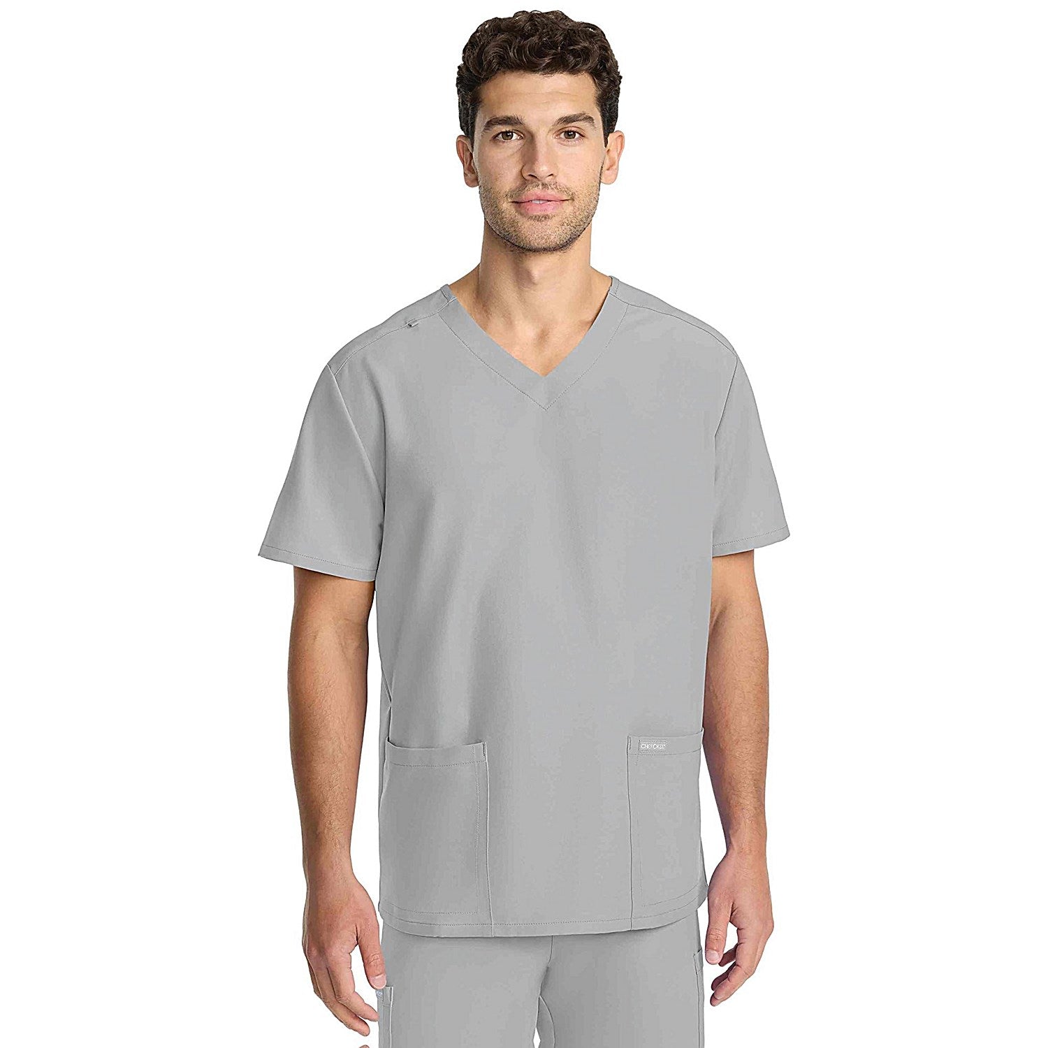 Cherokee Originals Ultra Female V-neck Scrub Top, Grey, XS Easy2Order : WIS15608