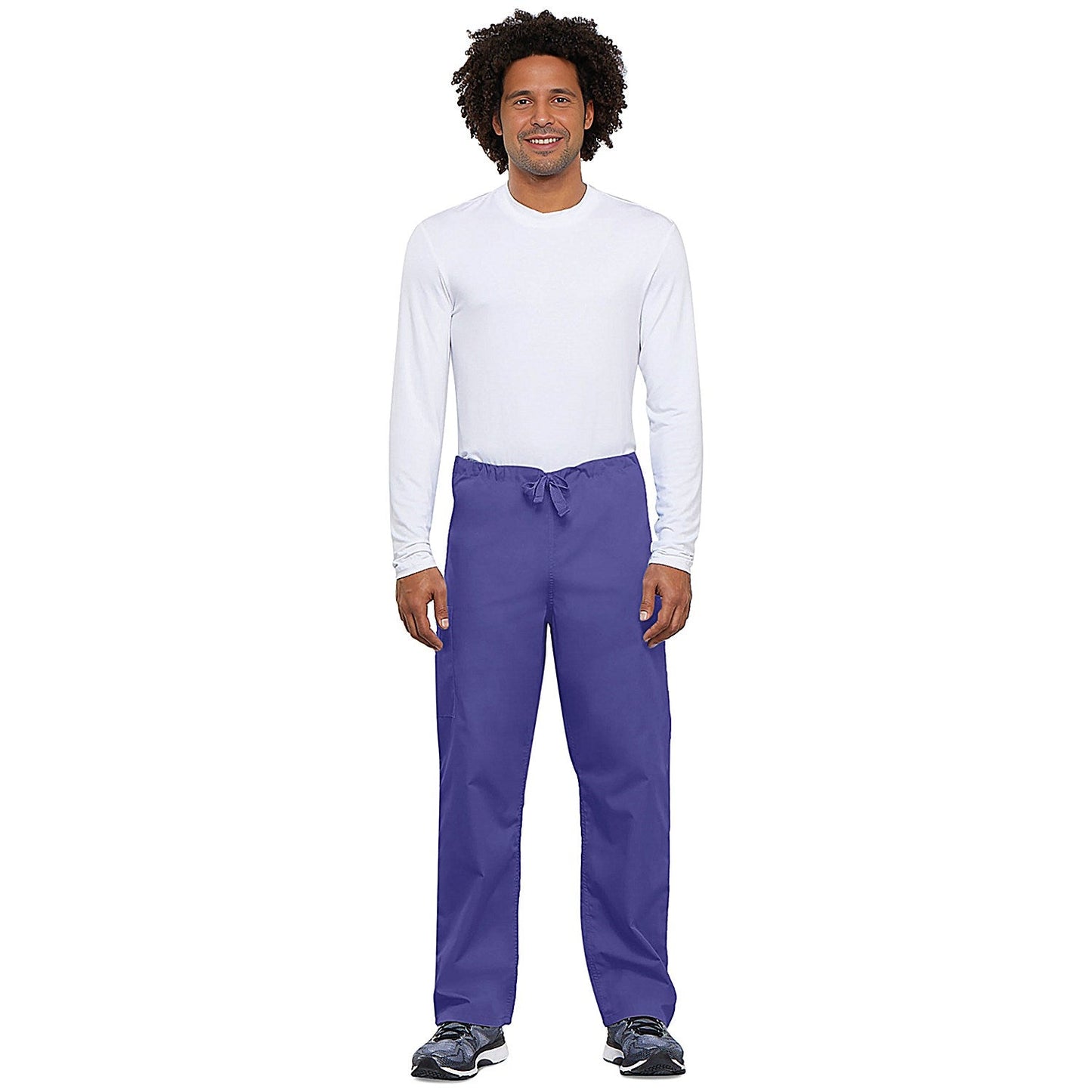 Cherokee Unisex Drawstring Scrub Trousers, Grape, 5XL Easy2Order : WIS17162